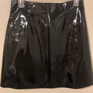 NWT Vince Camuto Faux Leather Skirt Black Size 12